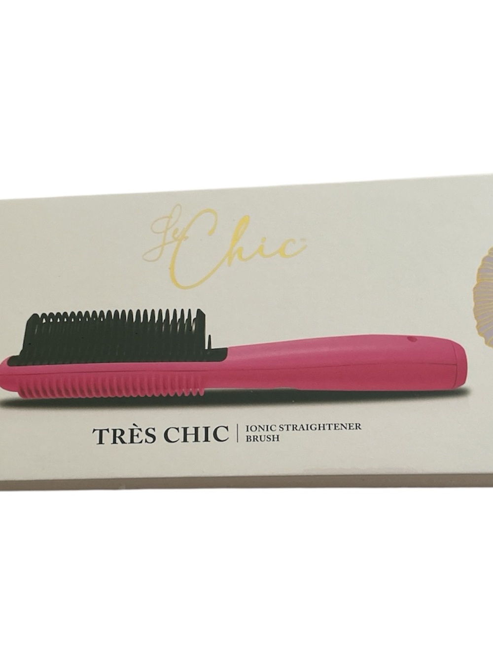 Le Chic Tres Chic Ionic Straightener Brush Hot Pink NWT Sealed MSRP $470